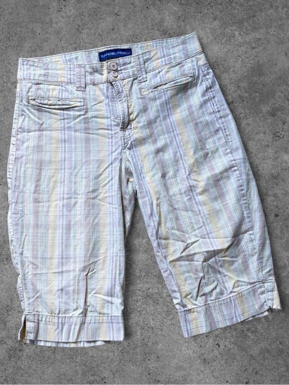 Y2K Plaid Khaki Capris